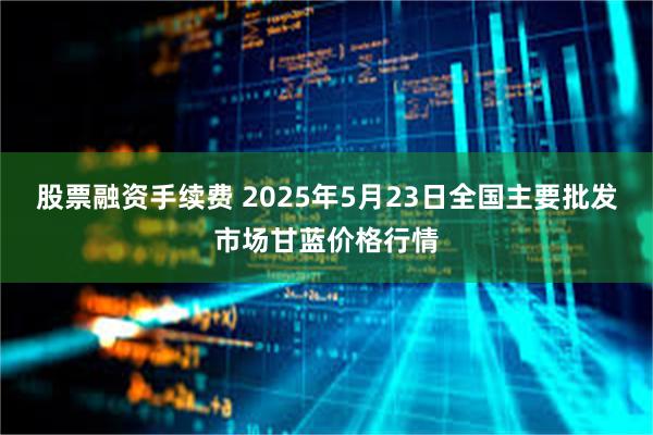 股票融资手续费 2025年5月23日全国主要批发市场甘蓝价格行情