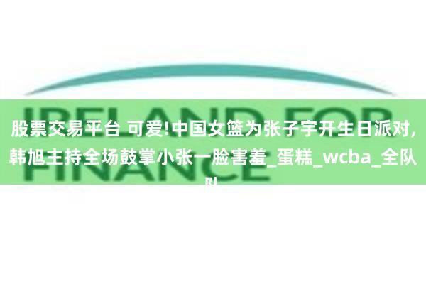 股票交易平台 可爱!中国女篮为张子宇开生日派对,韩旭主持全场鼓掌小张一脸害羞_蛋糕_wcba_全队